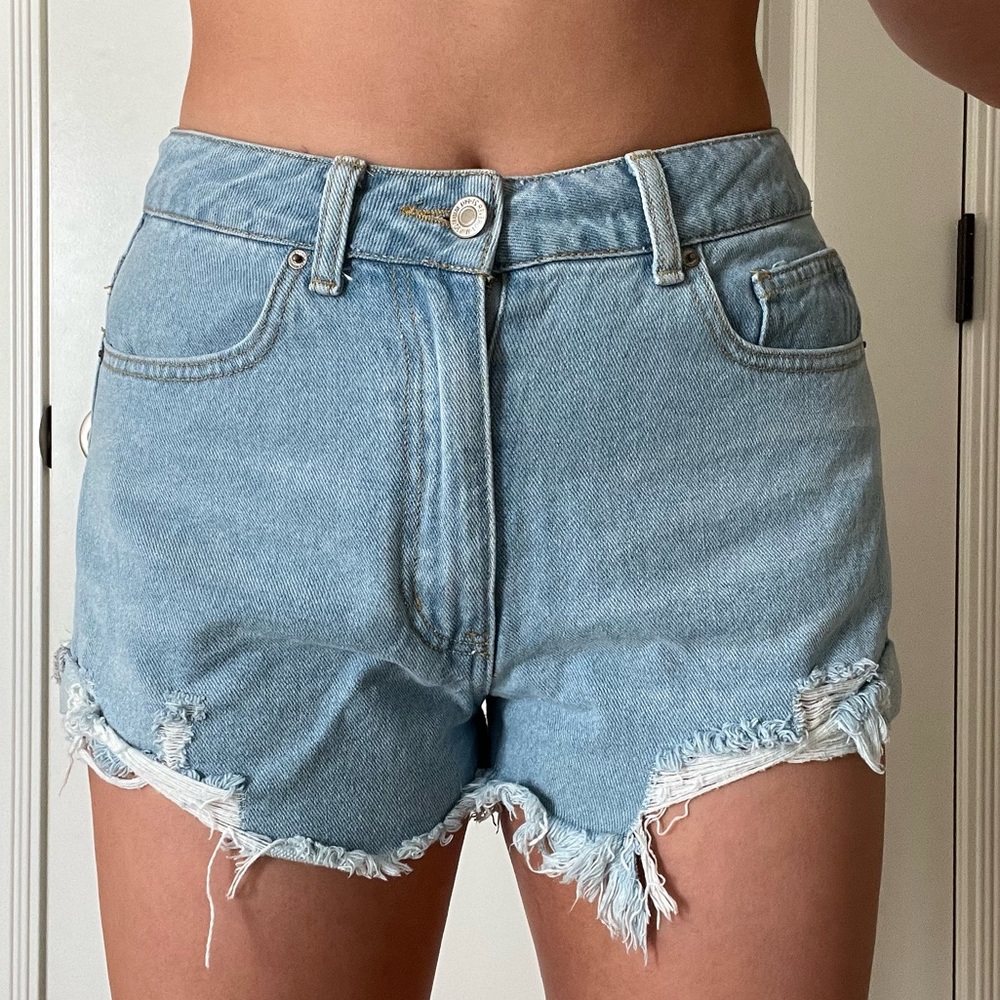short denim shorts